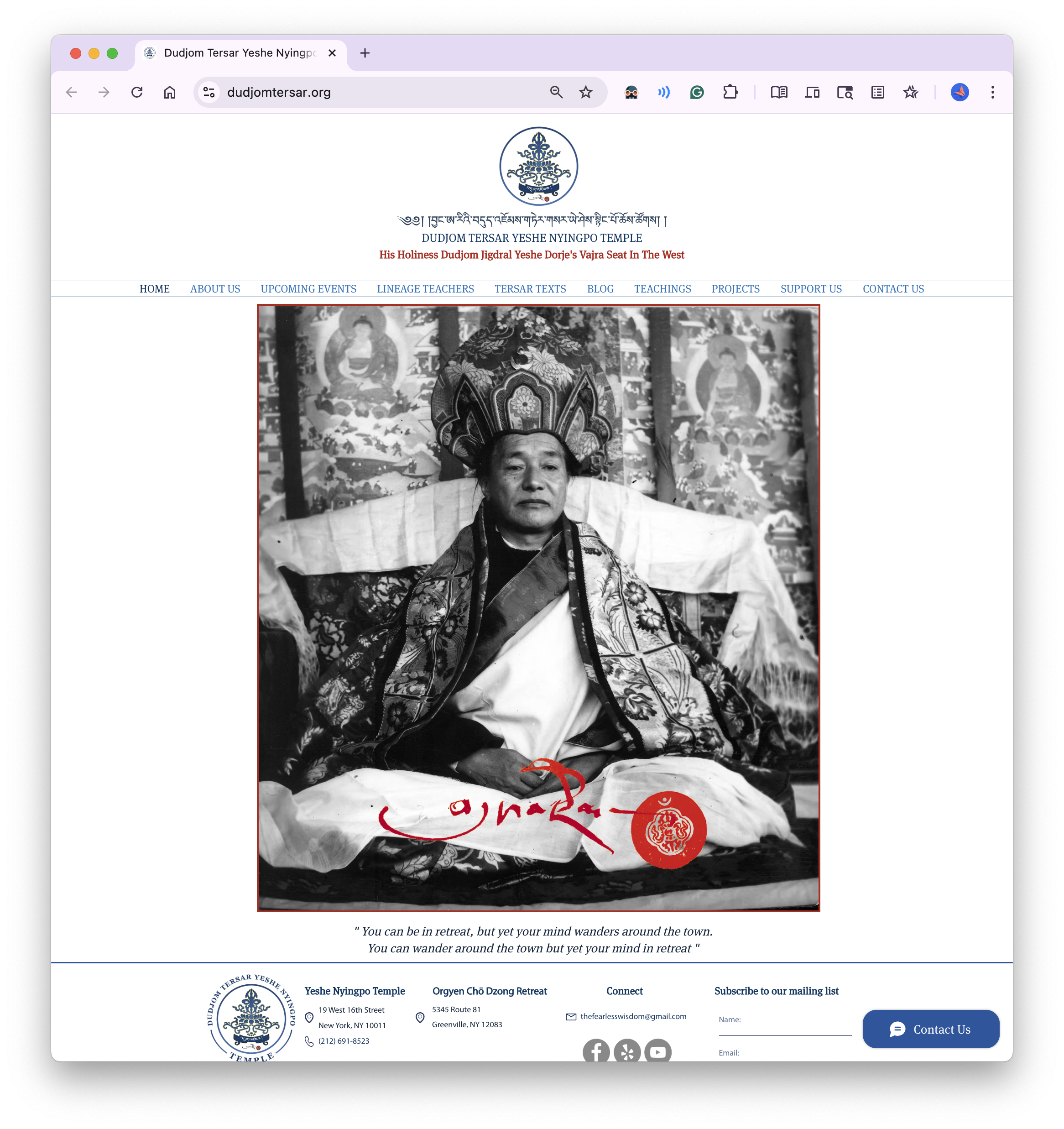 Official Website Landing Page